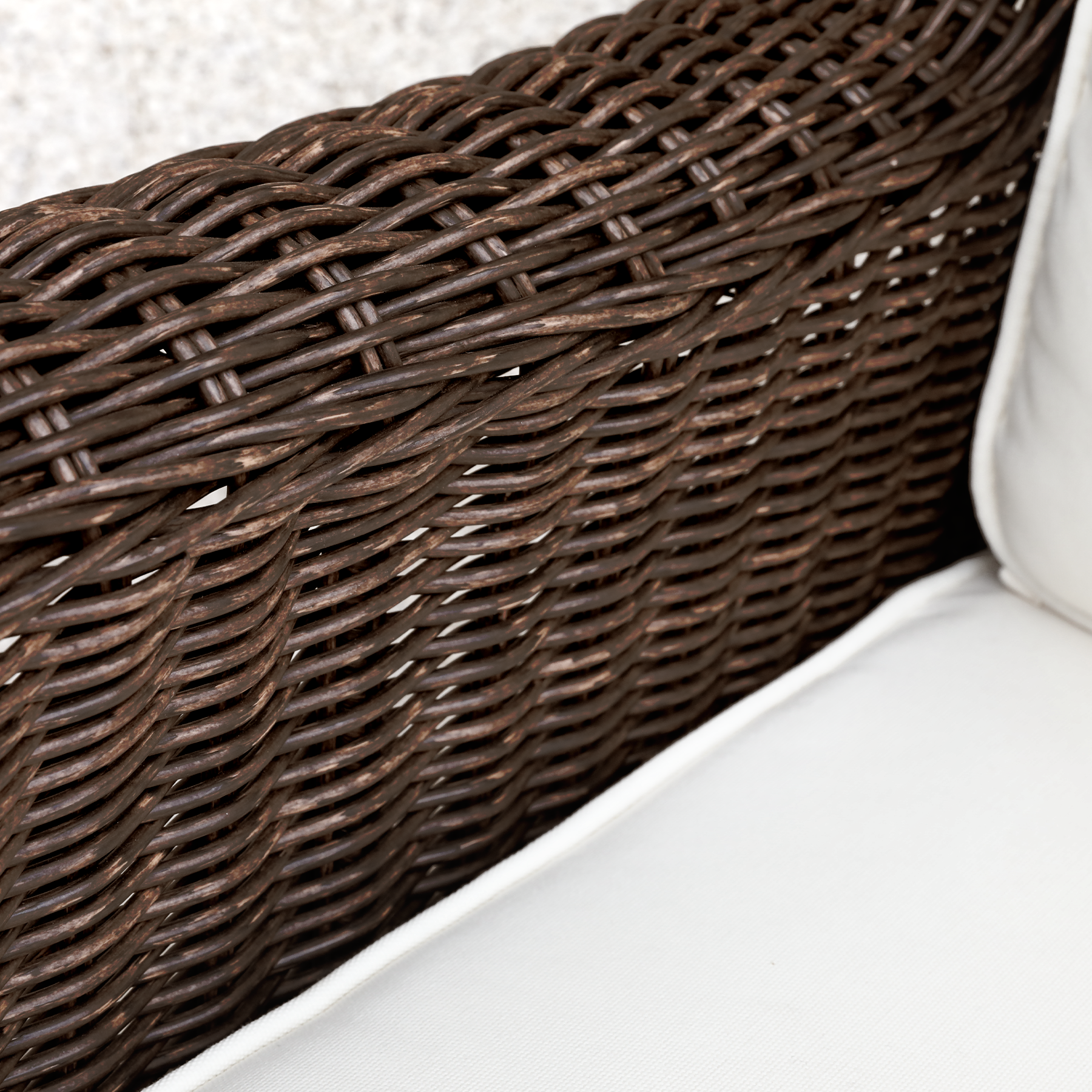 Outdoor Brown Wicker Conversation Set