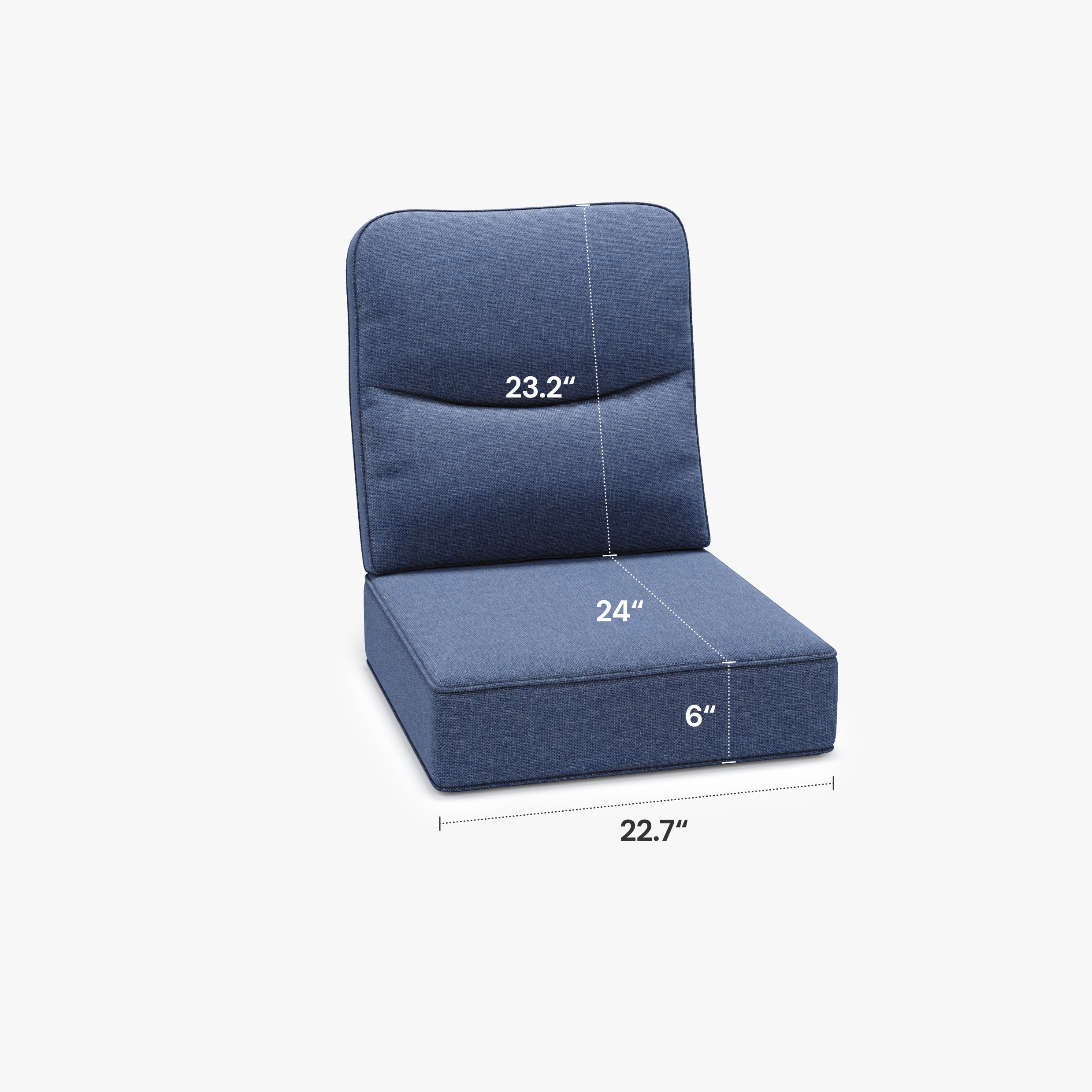 Outdoor-graded 6-Inch Comfort Cushions